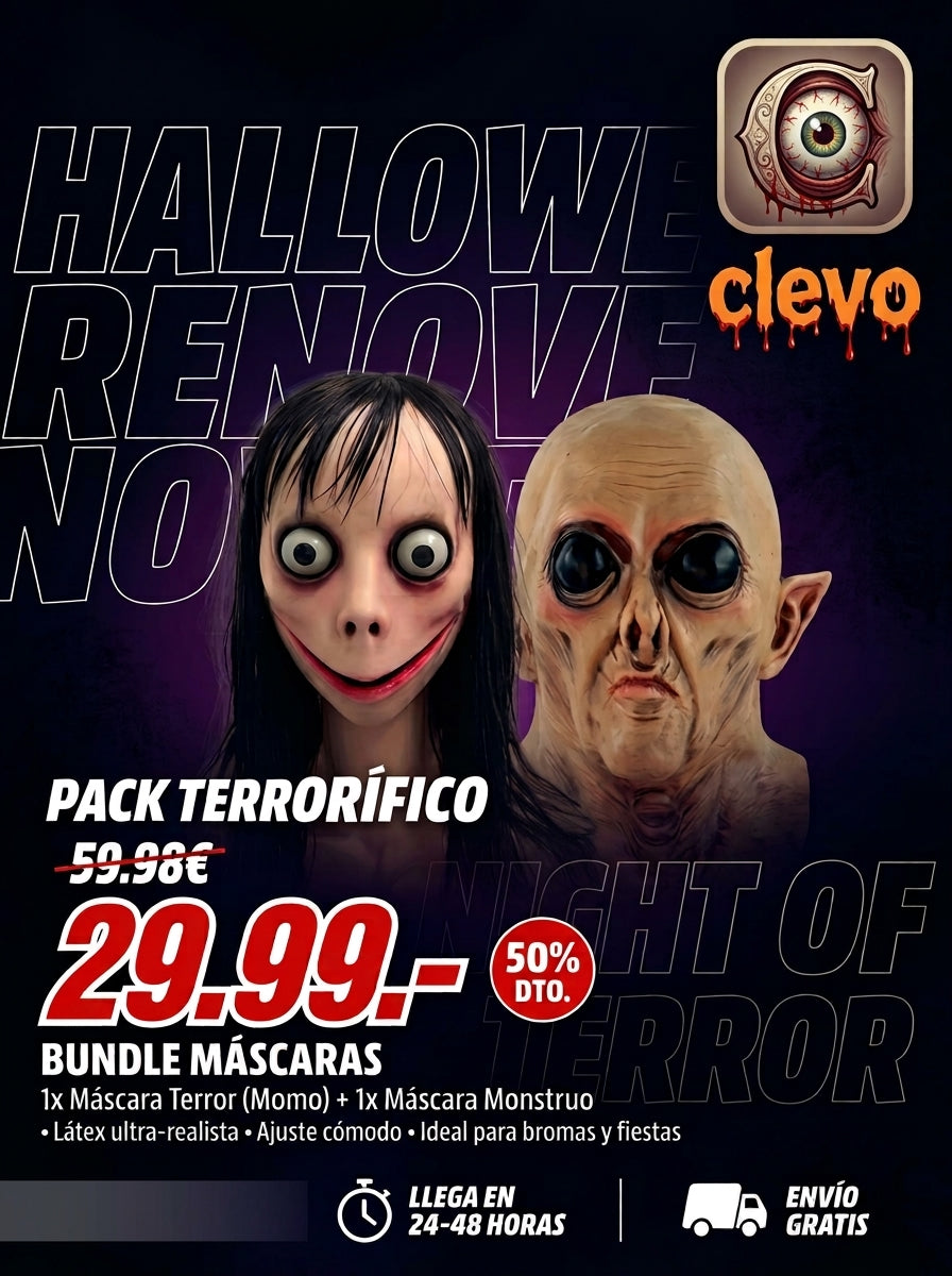 Máscara de terror para Halloween