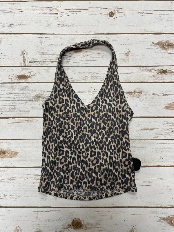 Top Sleeveless By American Eagle In Animal Print, Size: S