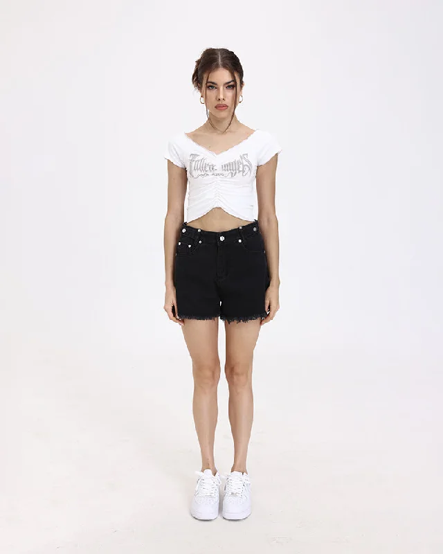 Cross Eyed Frayed Shorts