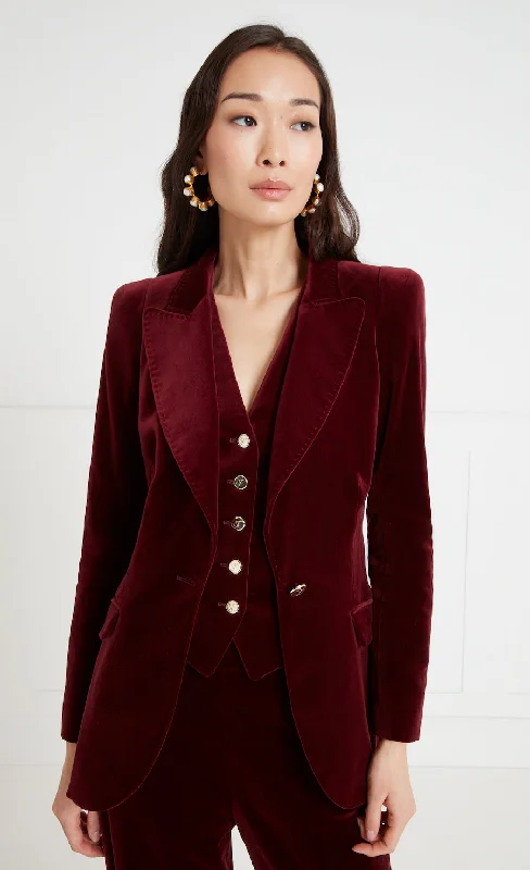 Clove Velvet Jacket - Fig