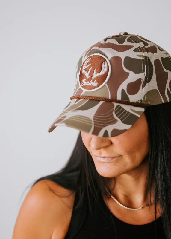 Antler Patch Camo Cap