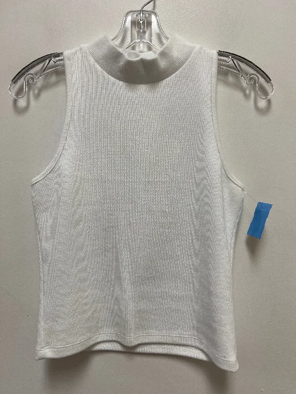 Top Sleeveless By A New Day In White, Size: S