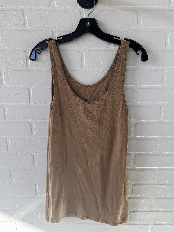 Top Sleeveless Basic By A New Day In Tan, Size: Xl