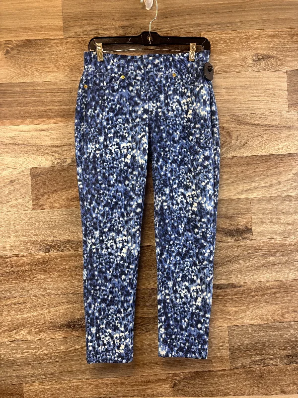 Pants Leggings By Michael By Michael Kors In Blue, Size: S