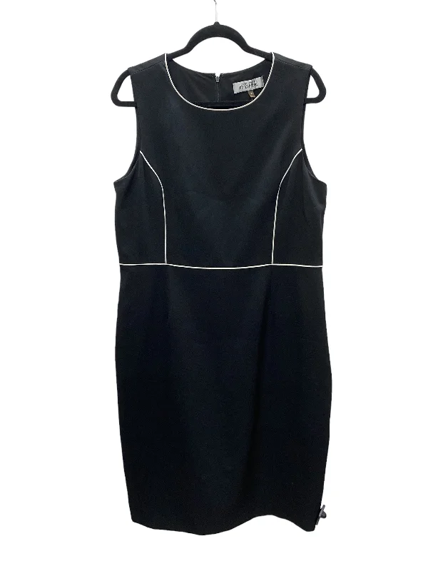 Dress Work By Kasper In Black, Size: Xl