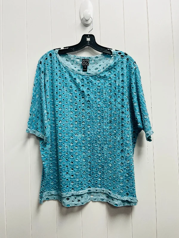 Blue Top Short Sleeve Clara Sun Woo, Size M