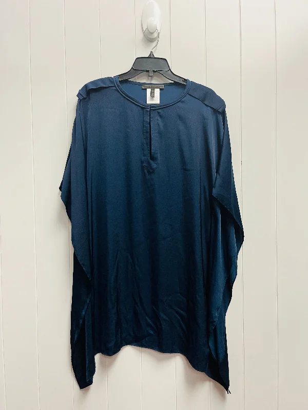 Navy Tunic Short Sleeve Bcbgmaxazria O, Size M