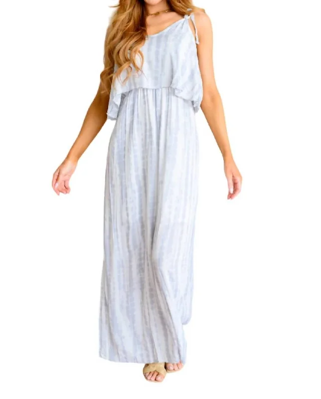 No More Grey Skies Maxi Dress In Watercolor