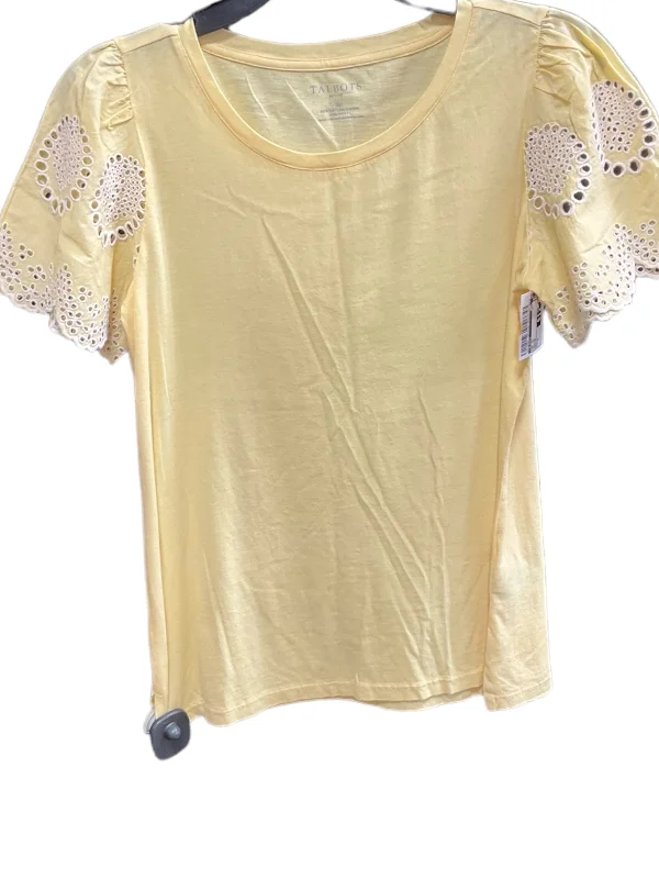 Yellow Top Short Sleeve Talbots, Size S