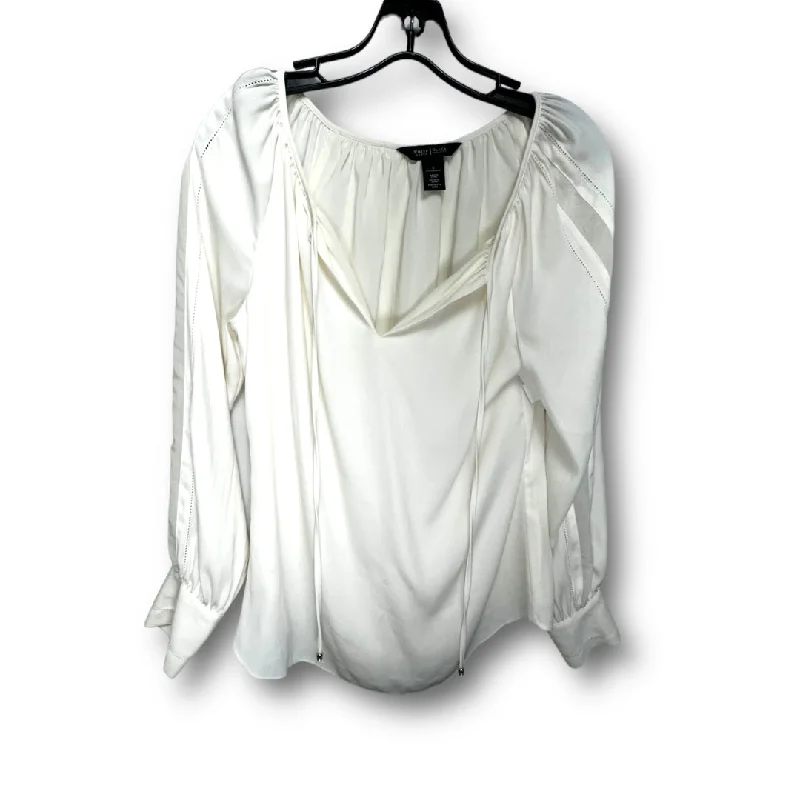 Blouse Long Sleeve By White House Black Market  Size: 4