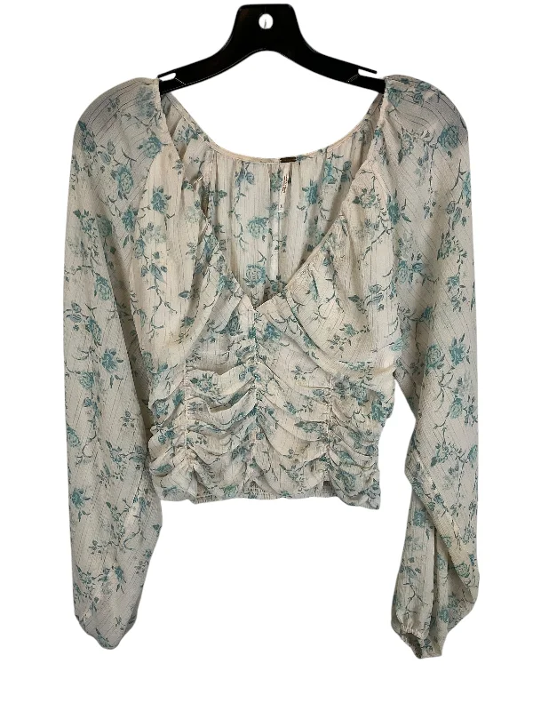 Top Long Sleeve By Free People In Cream, Size: S