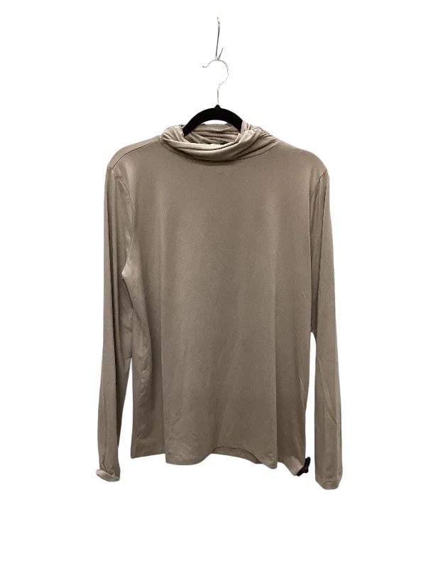 Top Long Sleeve By Zenana Outfitters In Beige, Size: 2x