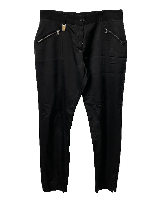 Dolce & Gabbana Zip Pocket Jeans in Black Polyester