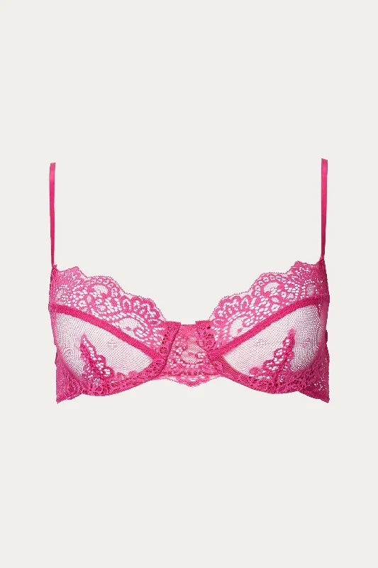 So Fine Lace Underwire Bra In Pink Orchid