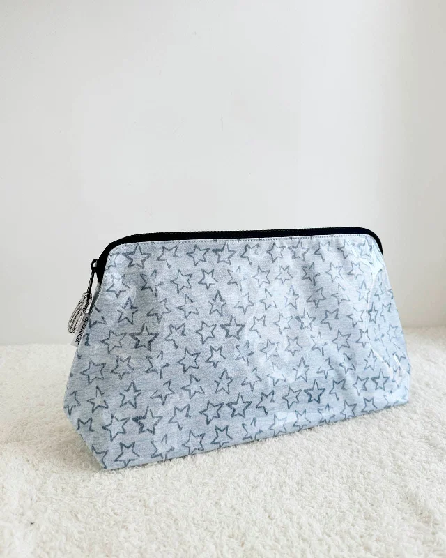 Large Outline Stars Makeup Bag